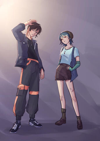 Rough Sketch + Color